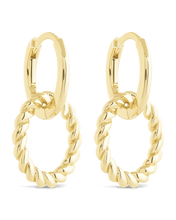 Load image into Gallery viewer, Hassie Delicate Twist Hoops
