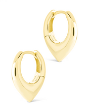 Load image into Gallery viewer, Colby Pointed Teardrop Hoops
