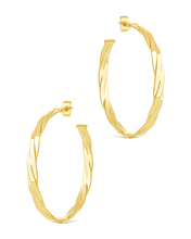 Load image into Gallery viewer, Temperance Braided Hoops
