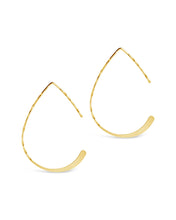 Load image into Gallery viewer, Sterling Silver Teardrop Threader Earrings
