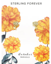 Load image into Gallery viewer, Sterling Silver Birth Flower Stud Earrings
