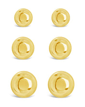 Load image into Gallery viewer, Polished Sphere Stud Earring Set of 3

