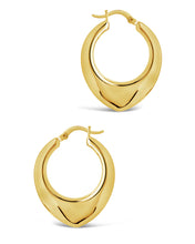 Load image into Gallery viewer, Indy Elongated Hoop Earrings
