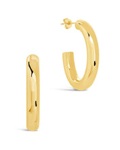 Load image into Gallery viewer, Rory Polished Tube Hoop Earrings
