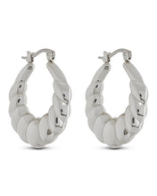 Load image into Gallery viewer, Piper Twisted Polished Hoop Earrings
