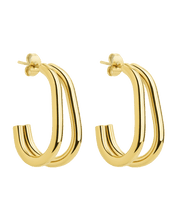 Load image into Gallery viewer, Double Prong Vienna Hoop
