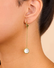 Load image into Gallery viewer, Rose Petal Long Drop Earrings
