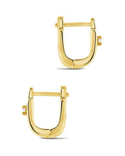 Load image into Gallery viewer, Zella CZ &amp; Enamel Huggie Hoop Earrings
