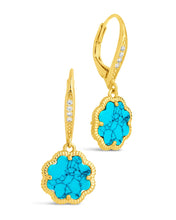 Load image into Gallery viewer, Rose Petal Short Drop Earrings

