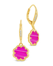 Load image into Gallery viewer, Rose Petal Short Drop Earrings
