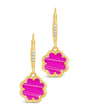 Load image into Gallery viewer, Rose Petal Short Drop Earrings
