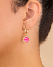 Load image into Gallery viewer, Rose Petal Short Drop Earrings
