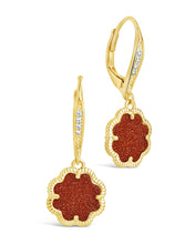 Load image into Gallery viewer, Rose Petal Short Drop Earrings
