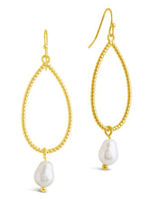 Load image into Gallery viewer, Elyse Pearl &amp; Oval Drop Dangle Earrings
