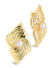 Load image into Gallery viewer, Fantaise Pearl Statement Stud Earrings
