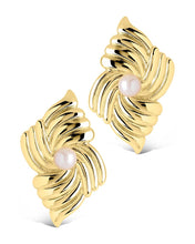 Load image into Gallery viewer, Fantaise Pearl Statement Stud Earrings
