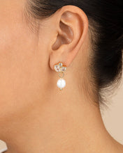 Load image into Gallery viewer, Penny CZ &amp; Pearl Cluster Studs
