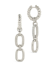 Load image into Gallery viewer, Andi Chain Link Drop Hoop Earrings
