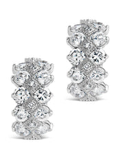 Load image into Gallery viewer, Lena CZ Hoop Earrings
