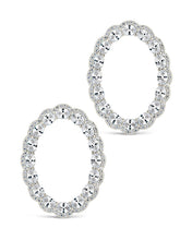 Load image into Gallery viewer, Rosario CZ Oval Stud Earrings
