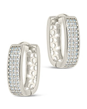 Load image into Gallery viewer, Renee CZ Huggie Hoop Earrings
