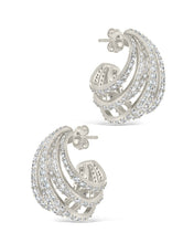 Load image into Gallery viewer, Jenny CZ Statement Hoop Earrings
