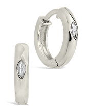 Load image into Gallery viewer, Rayne CZ Hoops
