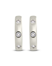 Load image into Gallery viewer, Molly CZ Studded Micro Hoops
