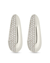 Load image into Gallery viewer, Callie CZ Teardrop Polished Earring
