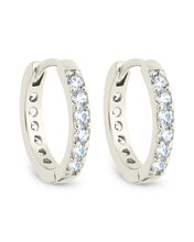 Load image into Gallery viewer, Zadie CZ Everyday Hoop Earrings
