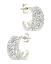 Load image into Gallery viewer, Yasmina CZ Hoop Earrings
