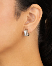 Load image into Gallery viewer, Yasmina CZ Hoop Earrings
