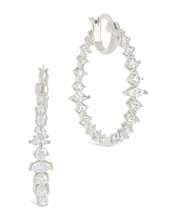 Load image into Gallery viewer, Aaliyah CZ Hoop Earrings
