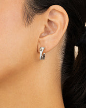 Load image into Gallery viewer, Juliana CZ Hoop Earrings

