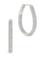 Load image into Gallery viewer, Melba Pave CZ Hoops
