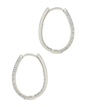 Load image into Gallery viewer, Melba Pave CZ Hoops
