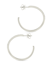 Load image into Gallery viewer, Cherise Pave CZ Hoop Earring
