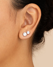 Load image into Gallery viewer, Sterling Silver CZ Stud Earring Set
