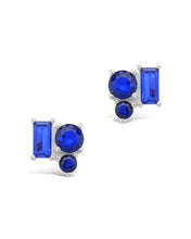 Load image into Gallery viewer, Sterling Silver CZ Cluster Studs
