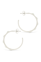 Load image into Gallery viewer, Sterling Silver Asher Flat Polished Hoops
