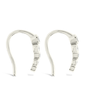 Load image into Gallery viewer, Sterling Silver Talia CZ Bezel Crawler Earrings
