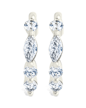 Load image into Gallery viewer, Sterling Silver Kensington Micro Hoops

