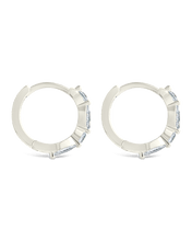 Load image into Gallery viewer, Sterling Silver Kensington Micro Hoops
