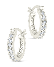 Load image into Gallery viewer, Sterling Silver Norabelle Micro Hoops
