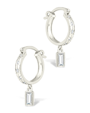 Load image into Gallery viewer, Sterling Silver Oaklyn Micro Hoops
