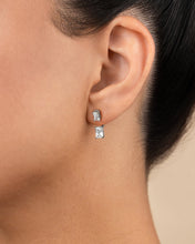 Load image into Gallery viewer, Sterling Silver Emerald Cut Duo Jackets
