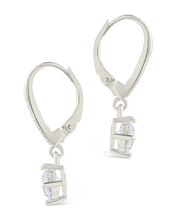 Load image into Gallery viewer, Sterling Silver Matilda Brilliant Cut CZ French Clip Earrings
