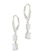 Load image into Gallery viewer, Sterling Silver Liesel Oval Cut CZ French Clip Earrings

