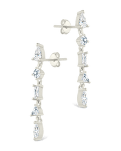 Load image into Gallery viewer, Sterling Silver Jacinda CZ Dangle Earrings
