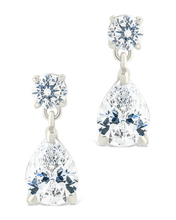 Load image into Gallery viewer, Sterling Silver Imogen CZ Studs
